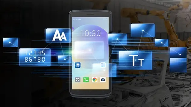 AI plus OCR intelligent text character recognition technology on rugged PDA
