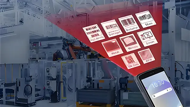 Advanced AI scanning technology decoding damaged and distorted barcodes instantly