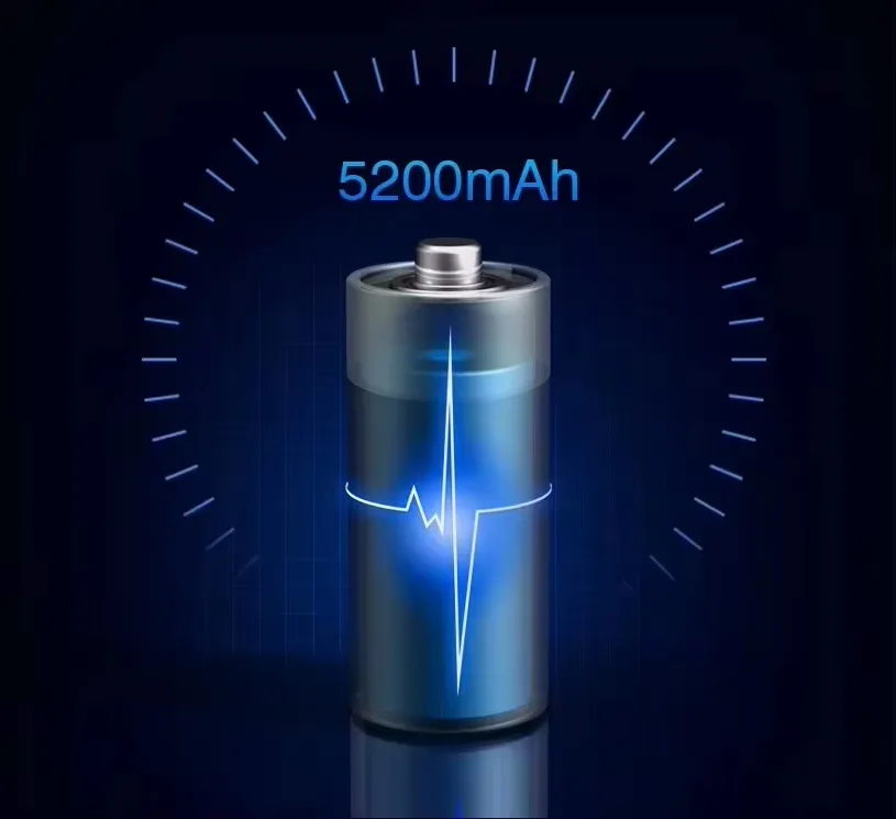 SIGAN K401 5200mAh high capacity lithium polymer replacement battery cell energy indicator visualization