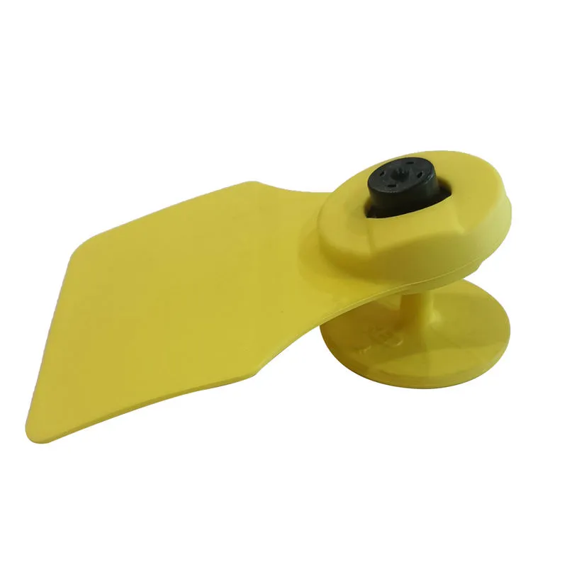 SIGAN industrial RFID livestock ear tag side view showing durable TPU structure