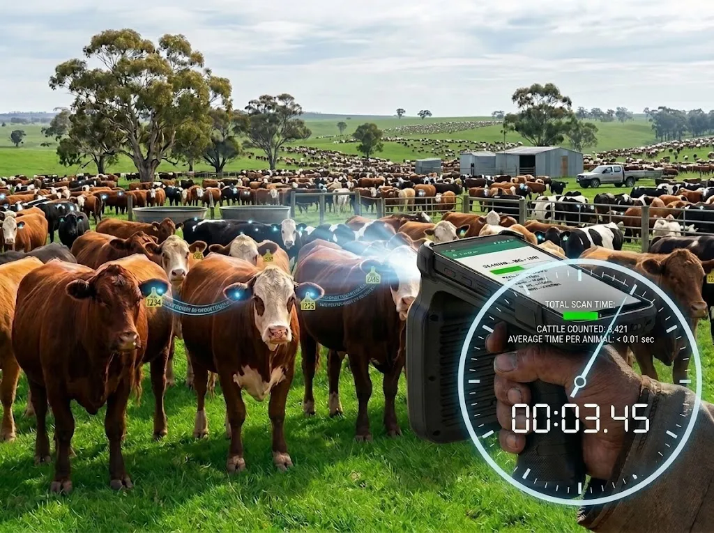 SIGAN ICAR Certified UHF Livestock Ear Tag technical core capability - 70% Labor Cost Reduction