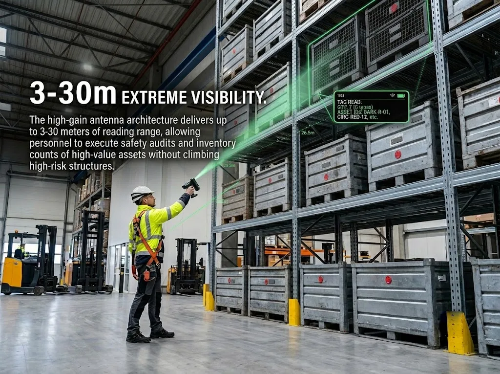 Field auditing of metallic containers using SIGAN long-range anti-metal tags