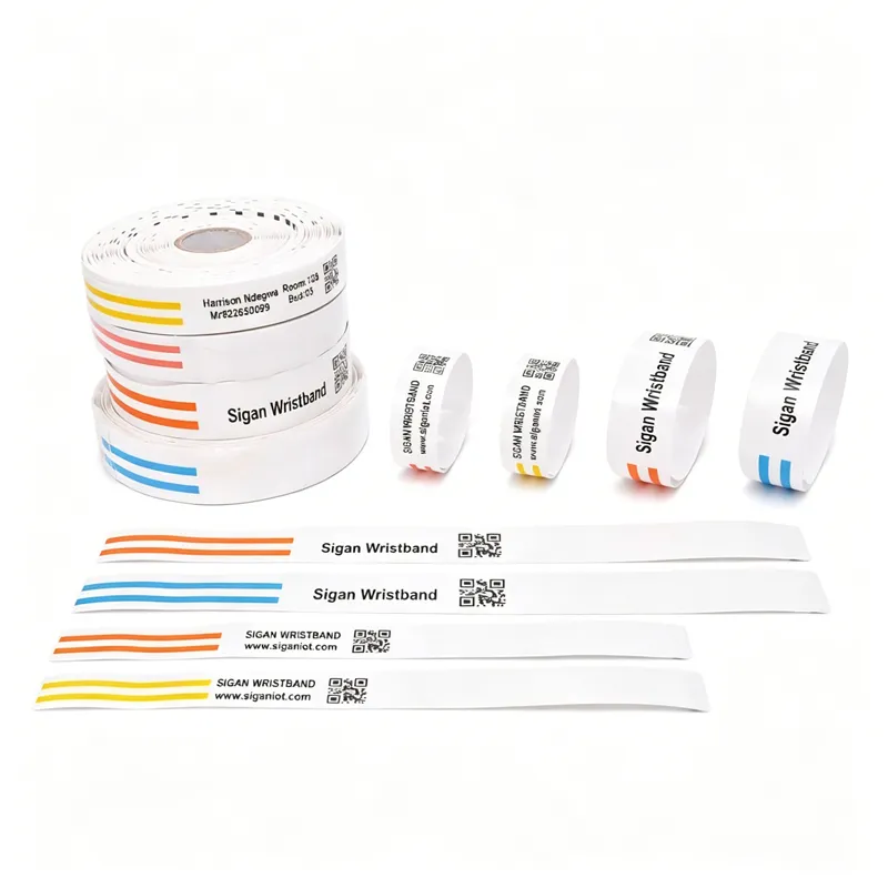 SIGAN RFID medical wristband compatible with direct thermal printers thumbnail