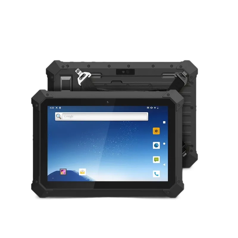 SG-1003 robust back chassis showcasing integrated secure fingerprint reader and adjustable leather hand strap thumbnail
